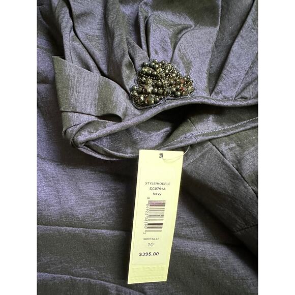 NWT Badgley Mischka Blue Dress SpecialOccasion WeddingGuest Derby Cocktail Party - Picture 5 of 10